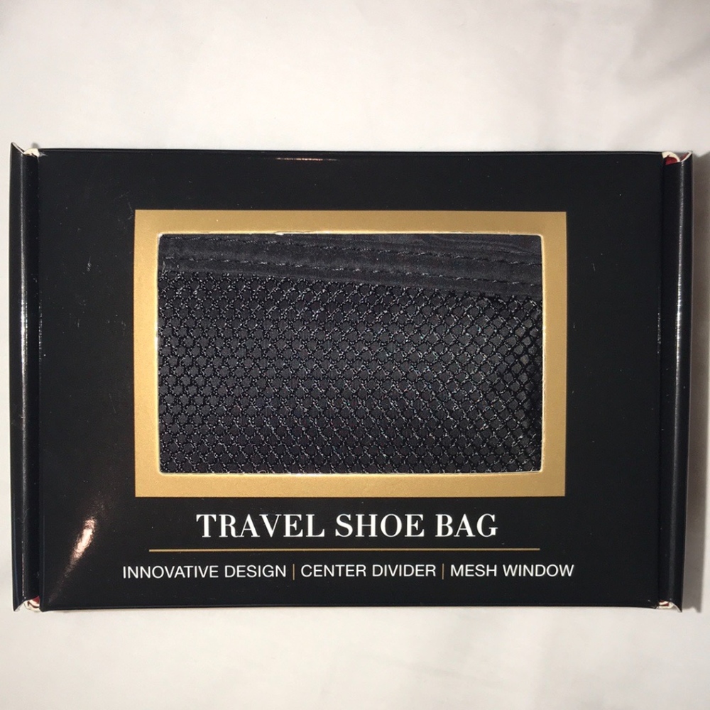 PurseN Travel Shoe Bag for Men or Women   Black